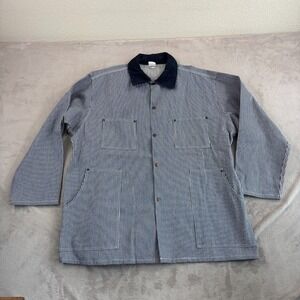 Vintage Stan Ray Hickory Stripe Conductor Railway Jacket Men 4XL USA Made NWOT